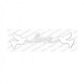 Kovové vyřezávací šablony IO Stamps / Love Doves