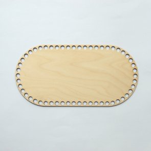 Dřevěné dno na košík - ošatku / Oválek / 30 x 15 cm