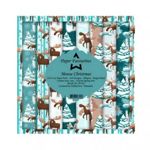 Scrapbooking Paper Pad / Paper Favourites / Moose Christmas