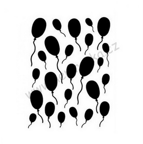 Plastová šablona Nemravka / Narozeninové balónky