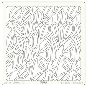 Plastic Stencil by Claritystamp / Entangled Leaves