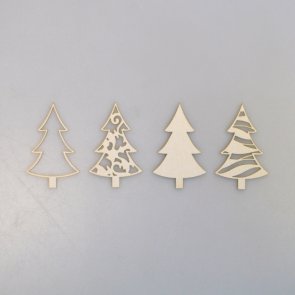 Chipboards Wycinanka / Vánoční stromečky
