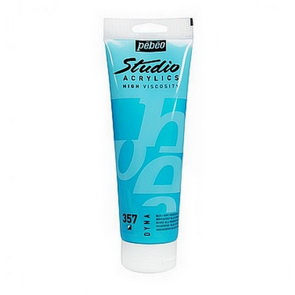Studio Acrylic Paints DYNA by Pebeo / 100 ml / Iridescent Green Blue