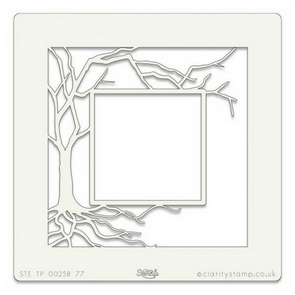 Plastová šablona Claritystamp / Tree Box