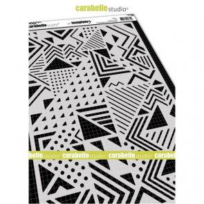 Plastic Stencil / Carabelle Studio / Composition with triangles