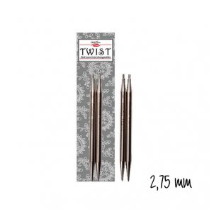 Výměnné jehlice Twist / Chiaogoo / 2,75 mm / 13 cm