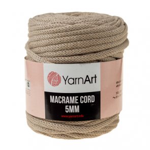 Macrame Cord 5 mm / YarnArt / 768 Béžová tmavá