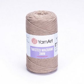 Twisted Macrame 3 mm / YarnArt / 768 Brown