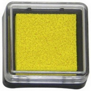 Mini inkoustový polštářek Heyda / Žlutý