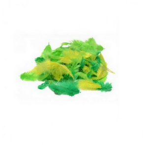 Dekorativní peří Rayher / Zeleno-žlutý mix