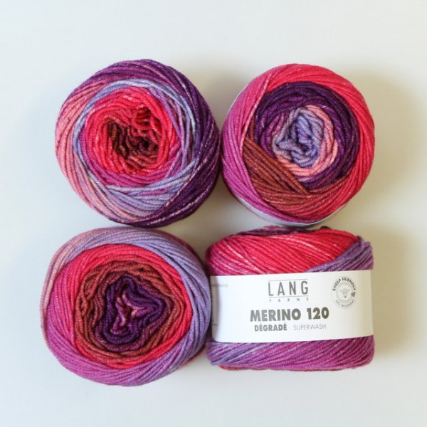 Nadelstärke 3,5-4,5 LL 120m//50g Lang Yarns Merino 120-465