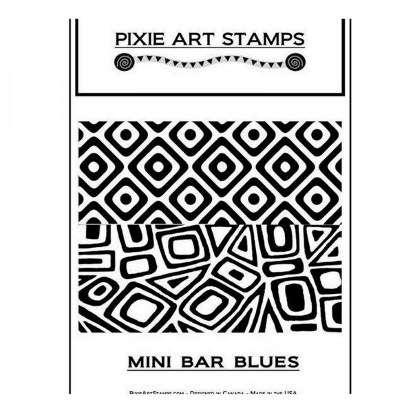 Helen Breil Mini Bar Blues Mike Breil Pixie Art Stamp